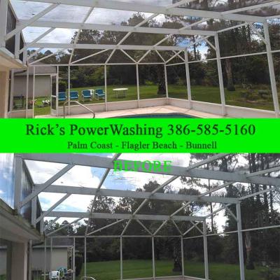 Pool Cage Cleaning 3